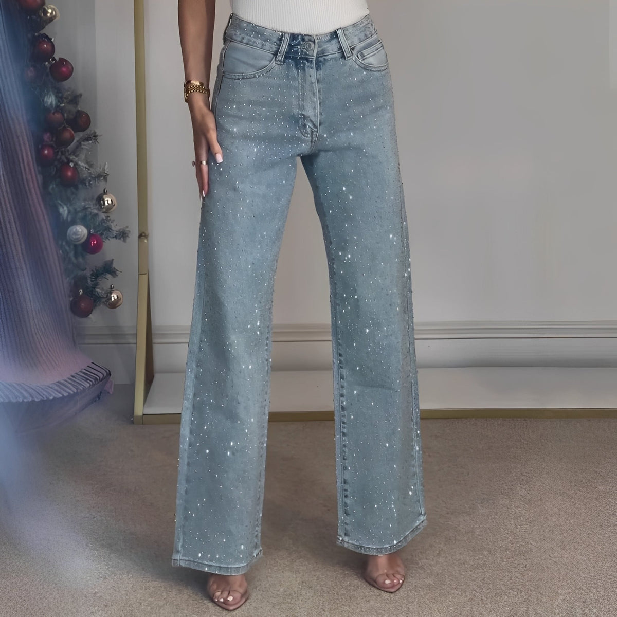 Sandra - Edle Hose mit weitem Bein