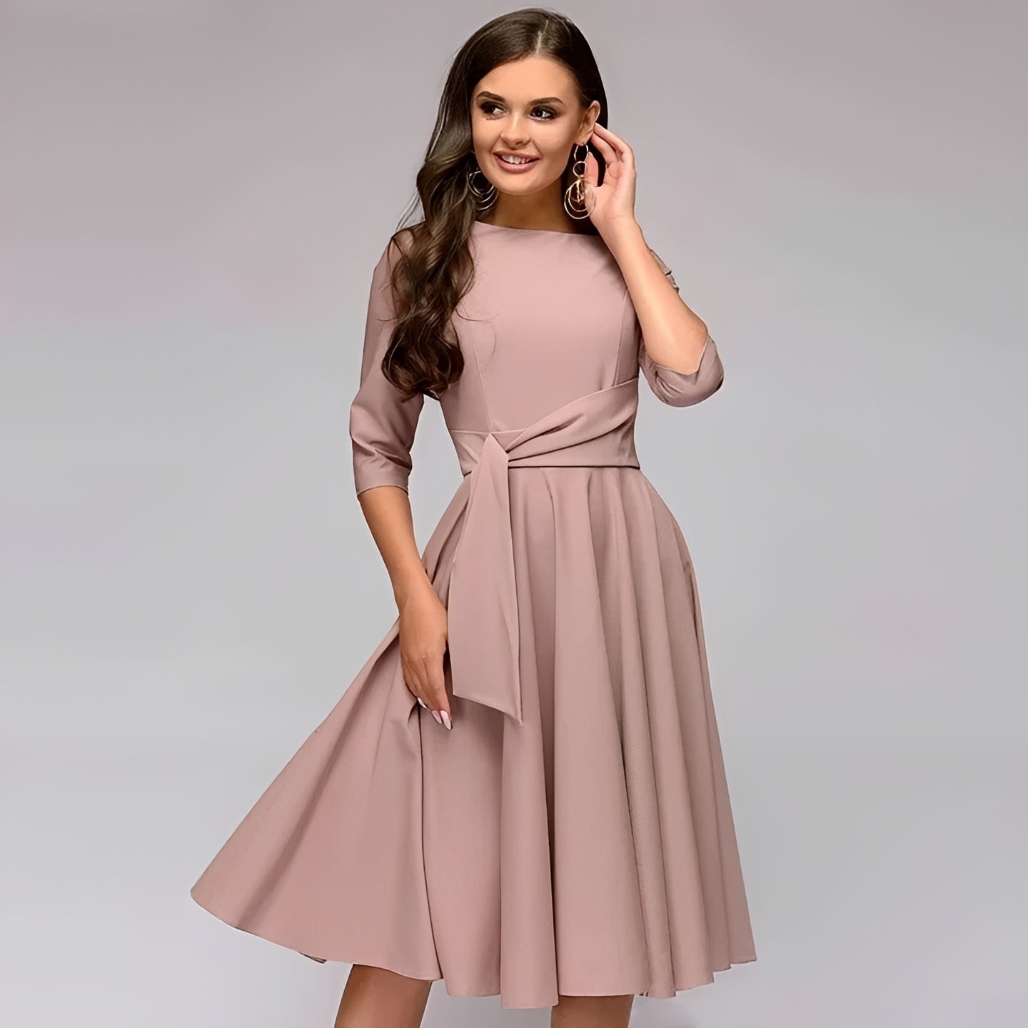 Sameer - Lässiges Midikleid