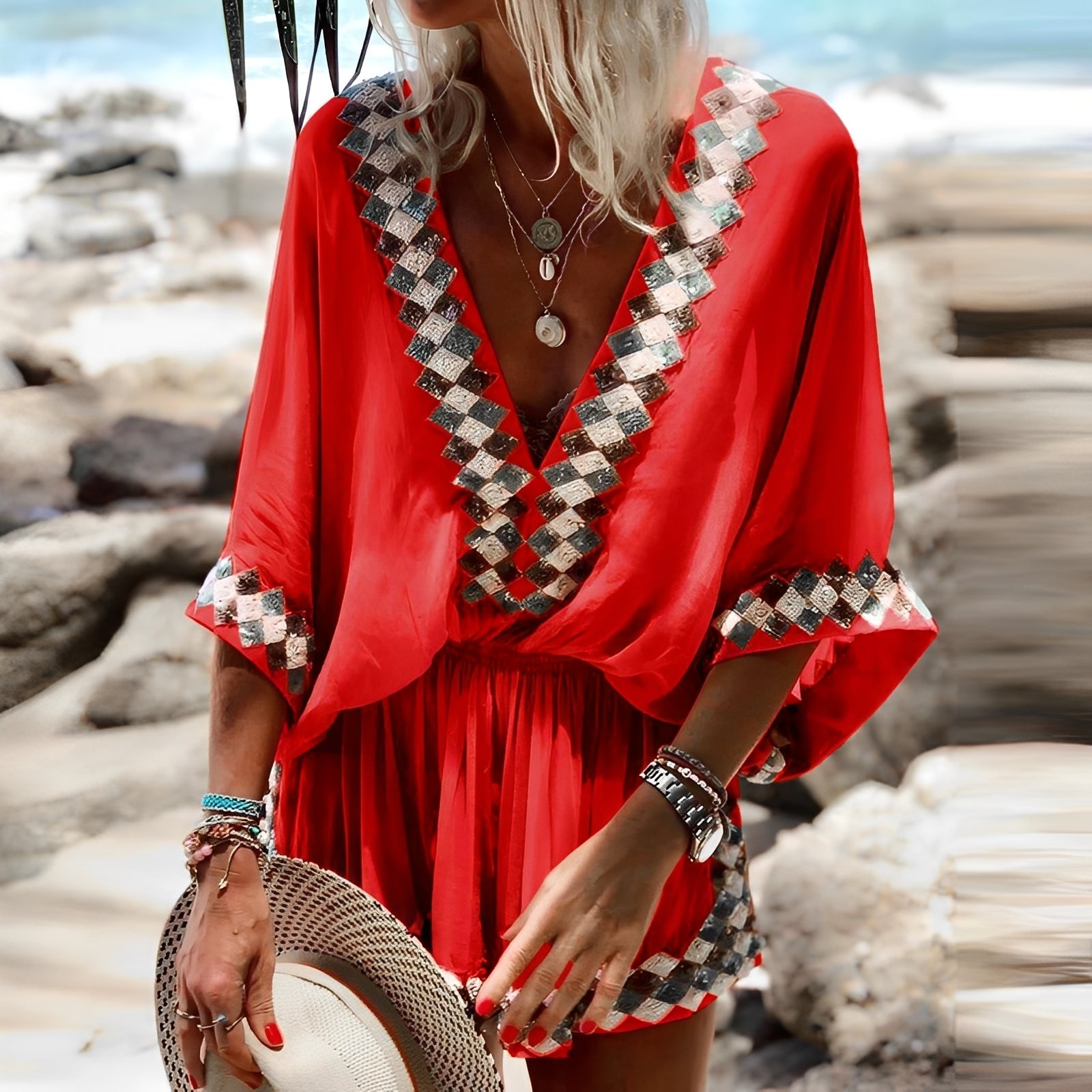 Jenn - Stilvoller Bohemian-Einteiler