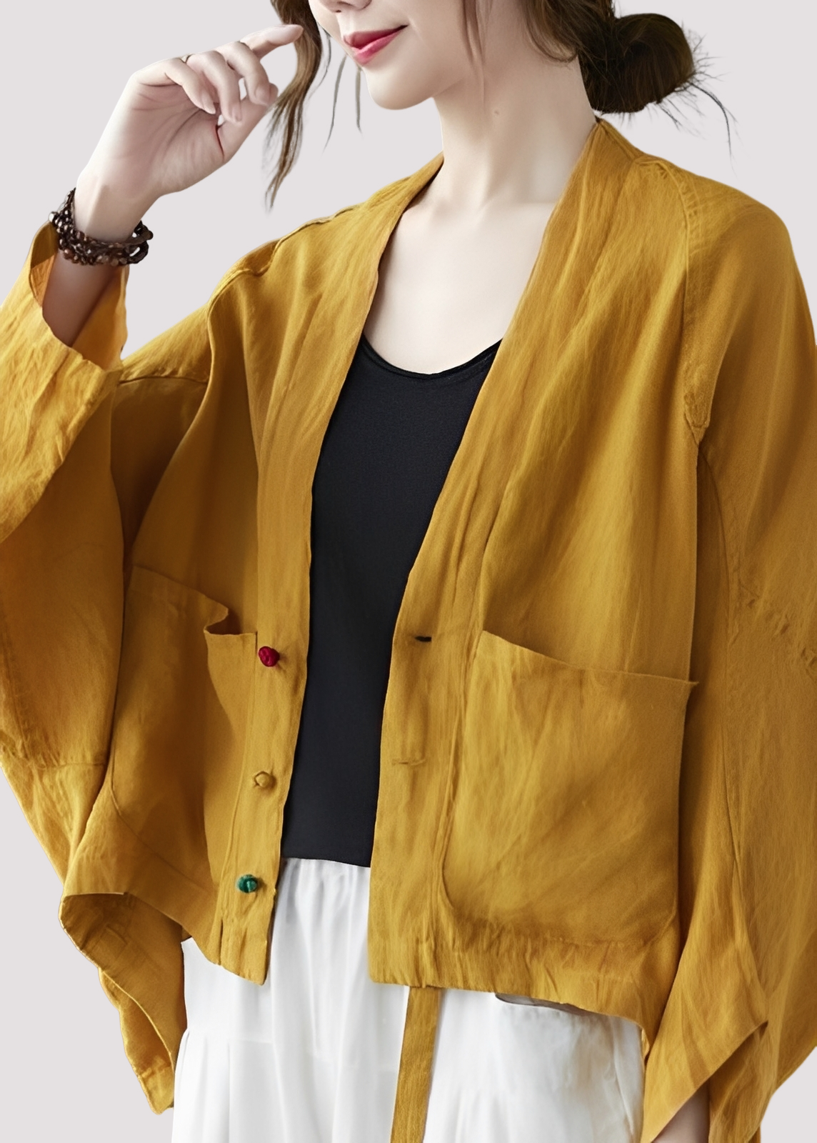 Tilly - Lässiger, locker sitzender Cardigan mit Taschen für Damen