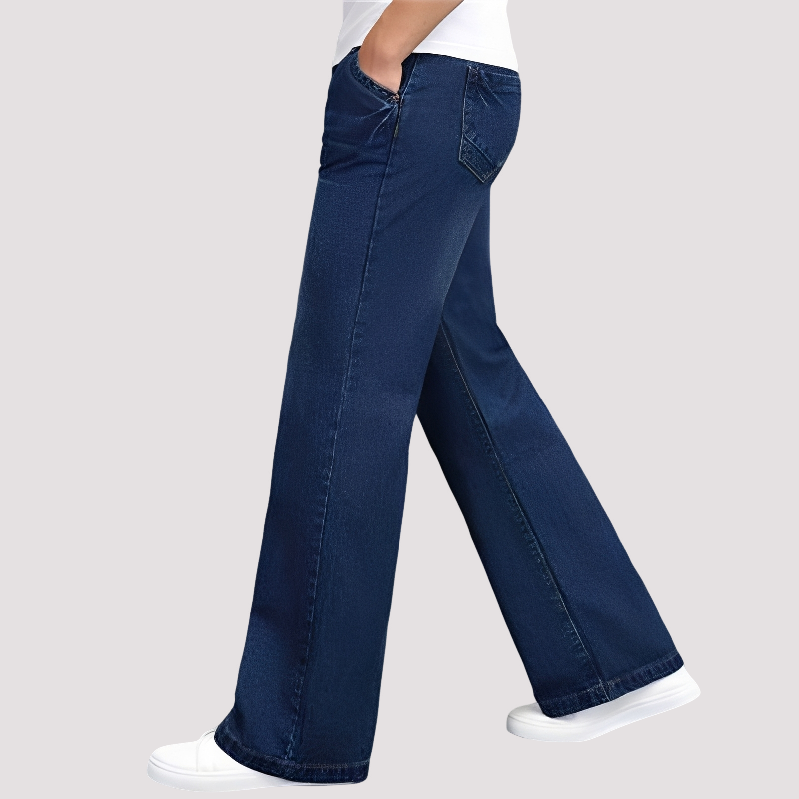Hazel - Gerade geschnittene Jeans mit ausgestelltem Bein für Damen