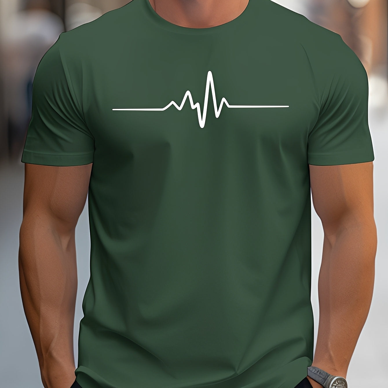 Russell - Bedrucktes Slim-Fit-T-Shirt für Herren