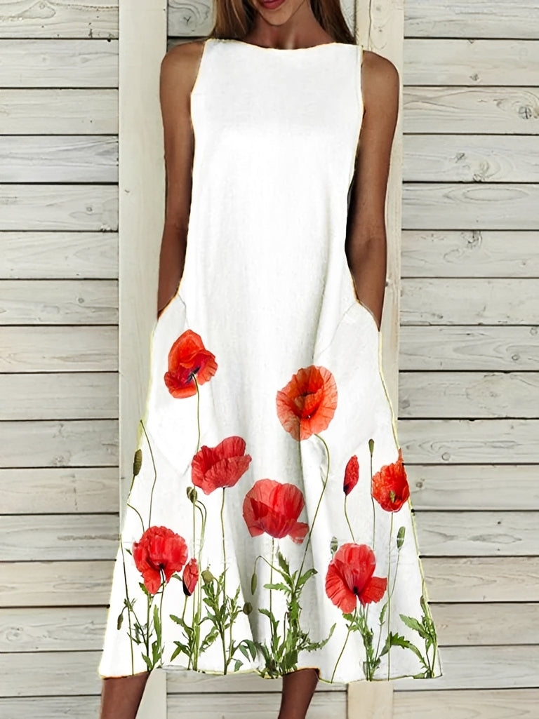 Josephine - Stilvolles Kleid mit Blumenmuster für Damen
