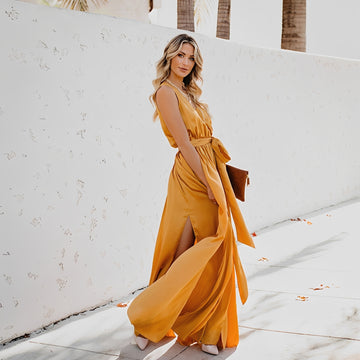 Jamie - Stilvolles Maxikleid mit Seitenschlitz für Damen