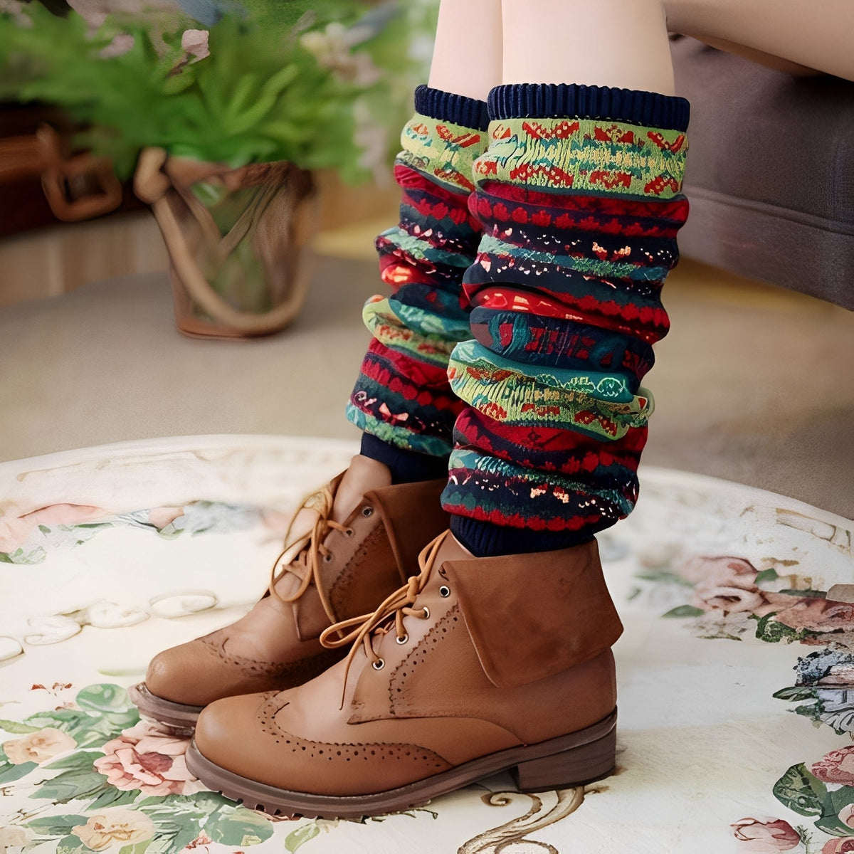 Suzanna - Elegante und flauschige Socken
