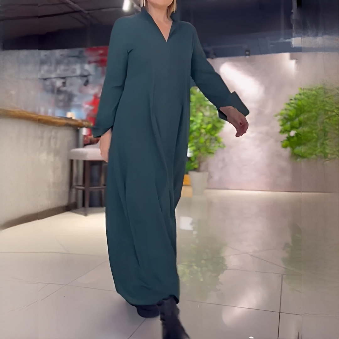 Cassie - Weites Langarmkleid