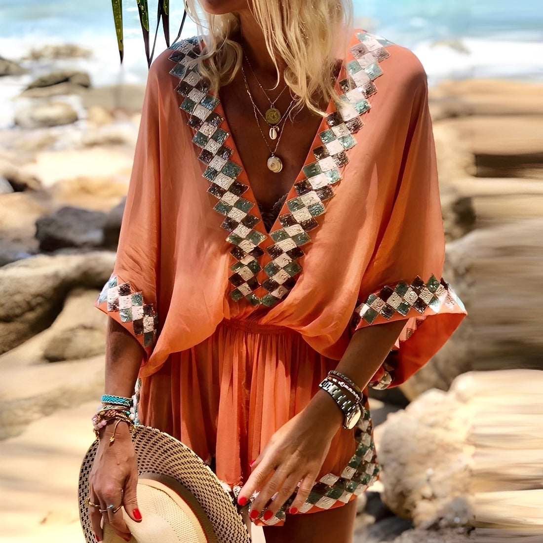 Jenn - Stilvoller Bohemian-Einteiler