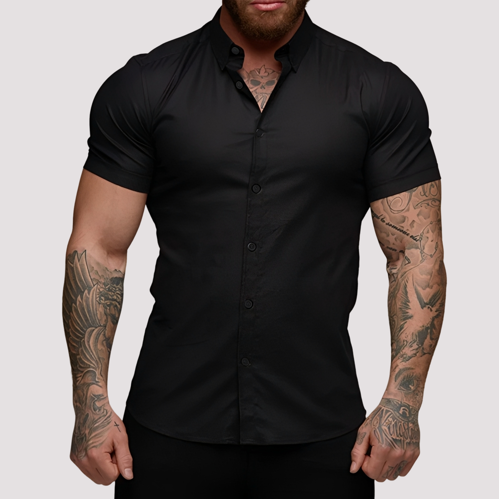 Oscar - Kurzärmeliges Hemd in Slim-Fit-Passform für Herren