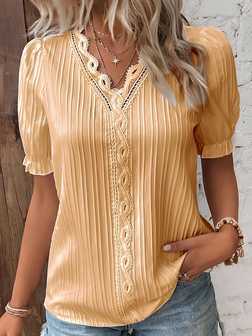 Kristina - Stilvolle Bluse mit V-Ausschnitt für Damen
