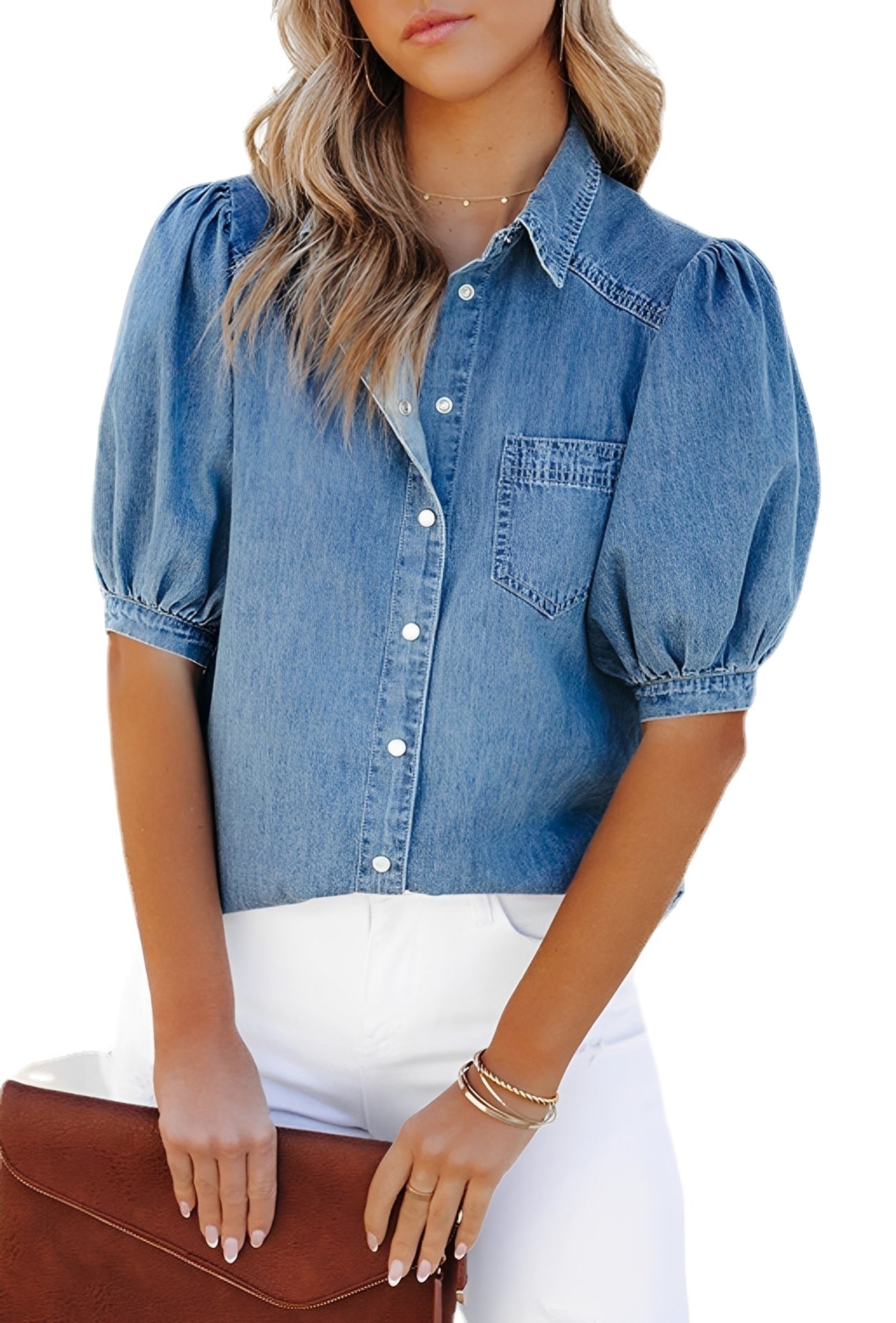 Mila - Stilvolles Denim-Hemd