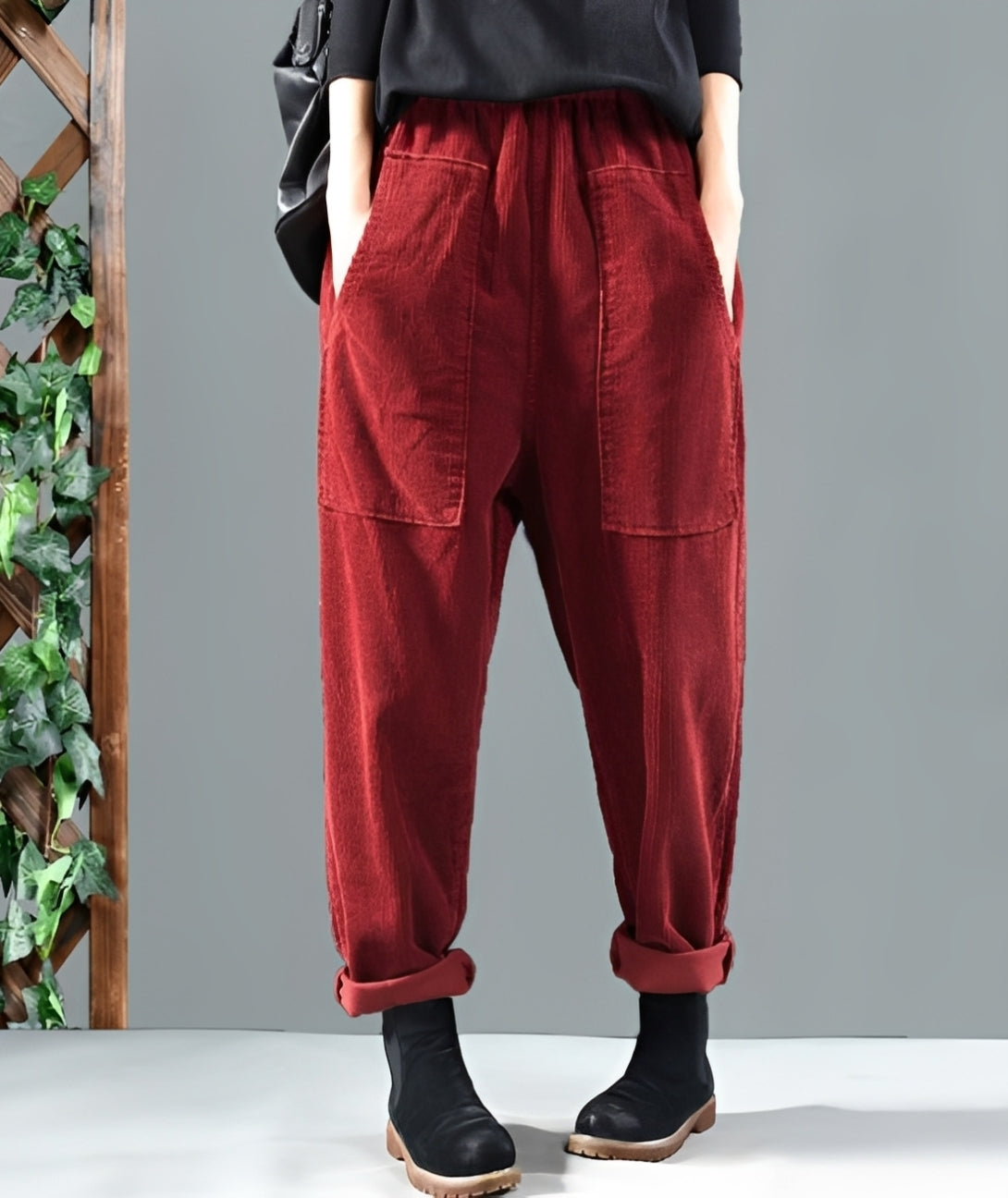 Hanna - Stilvolle Haremshose aus Cord für Damen