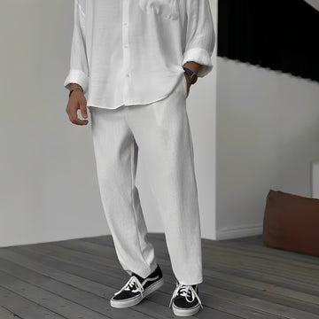 Tristan - Lässige, gerade geschnittene, lockere Hose für Herren