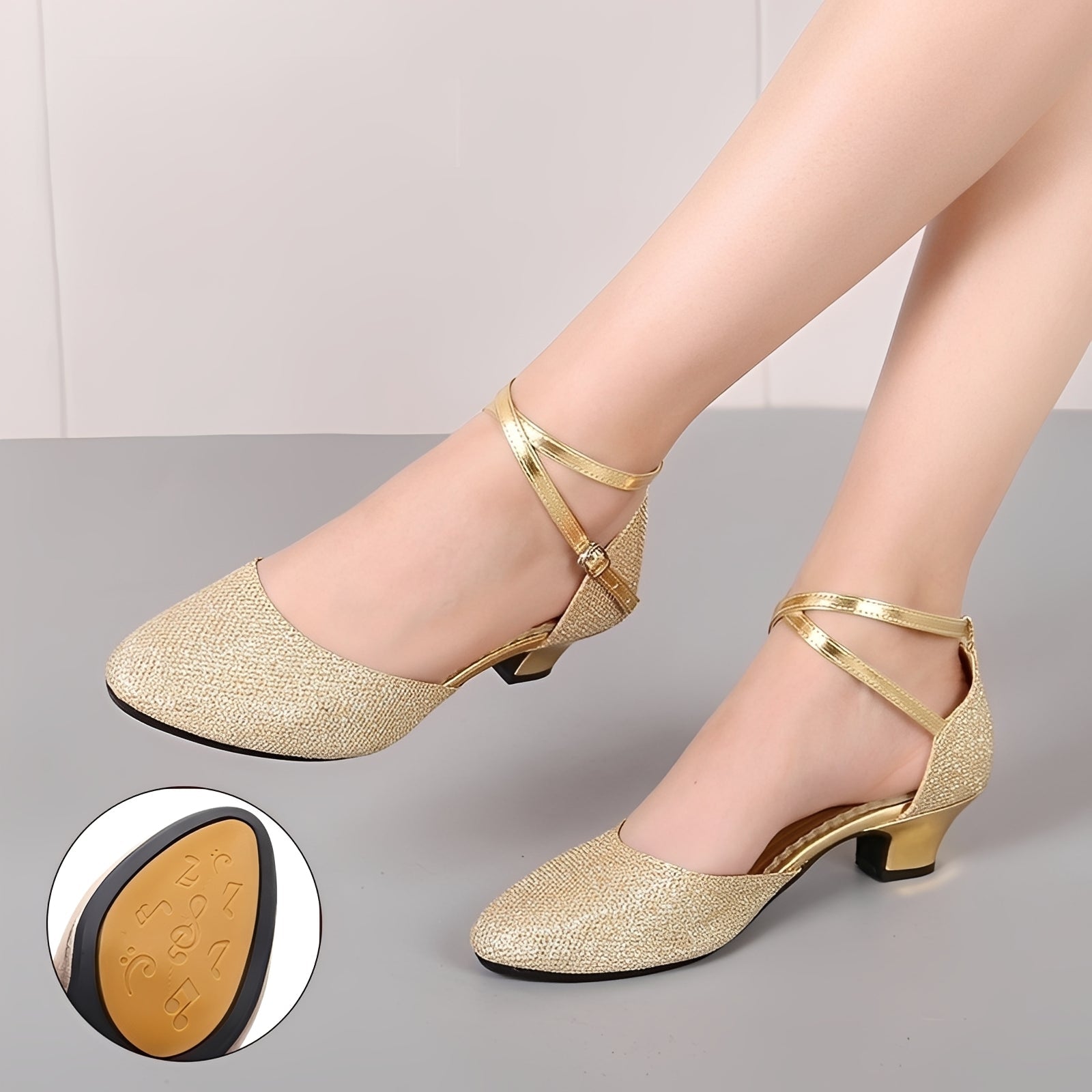 Carrie - Trendige Damen-Glitzersandalen