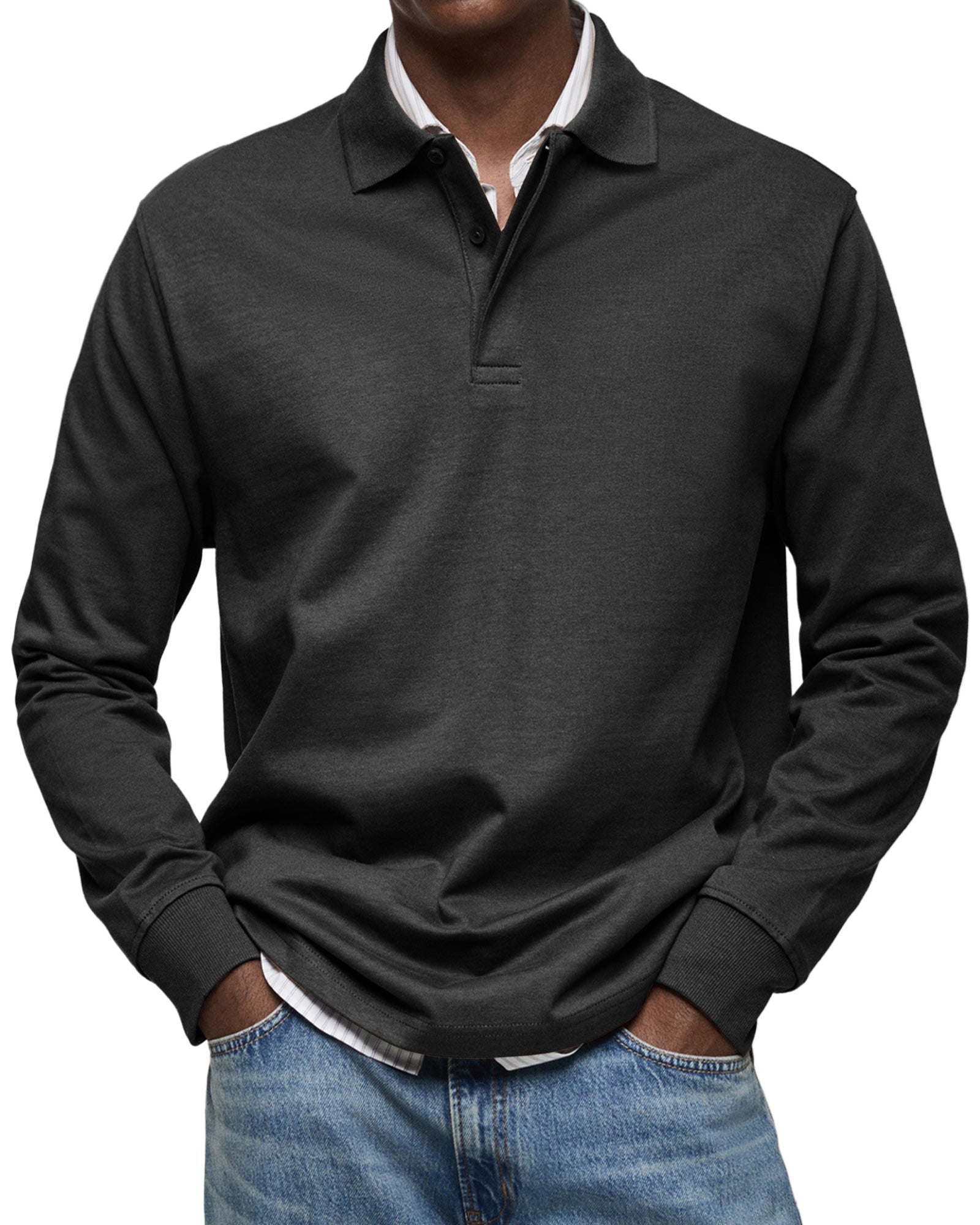 Oliver - Langarm-Poloshirt