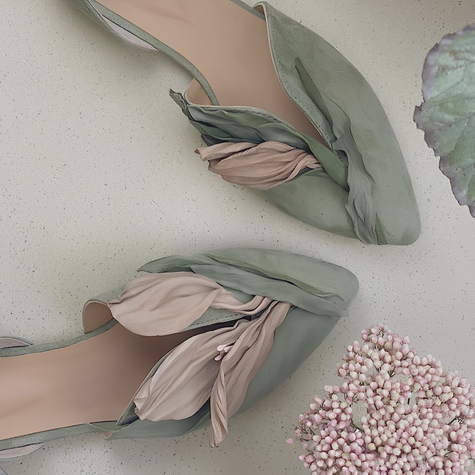 Jennifer - Stilvolle flache Damenschuhe mit Blumenmuster