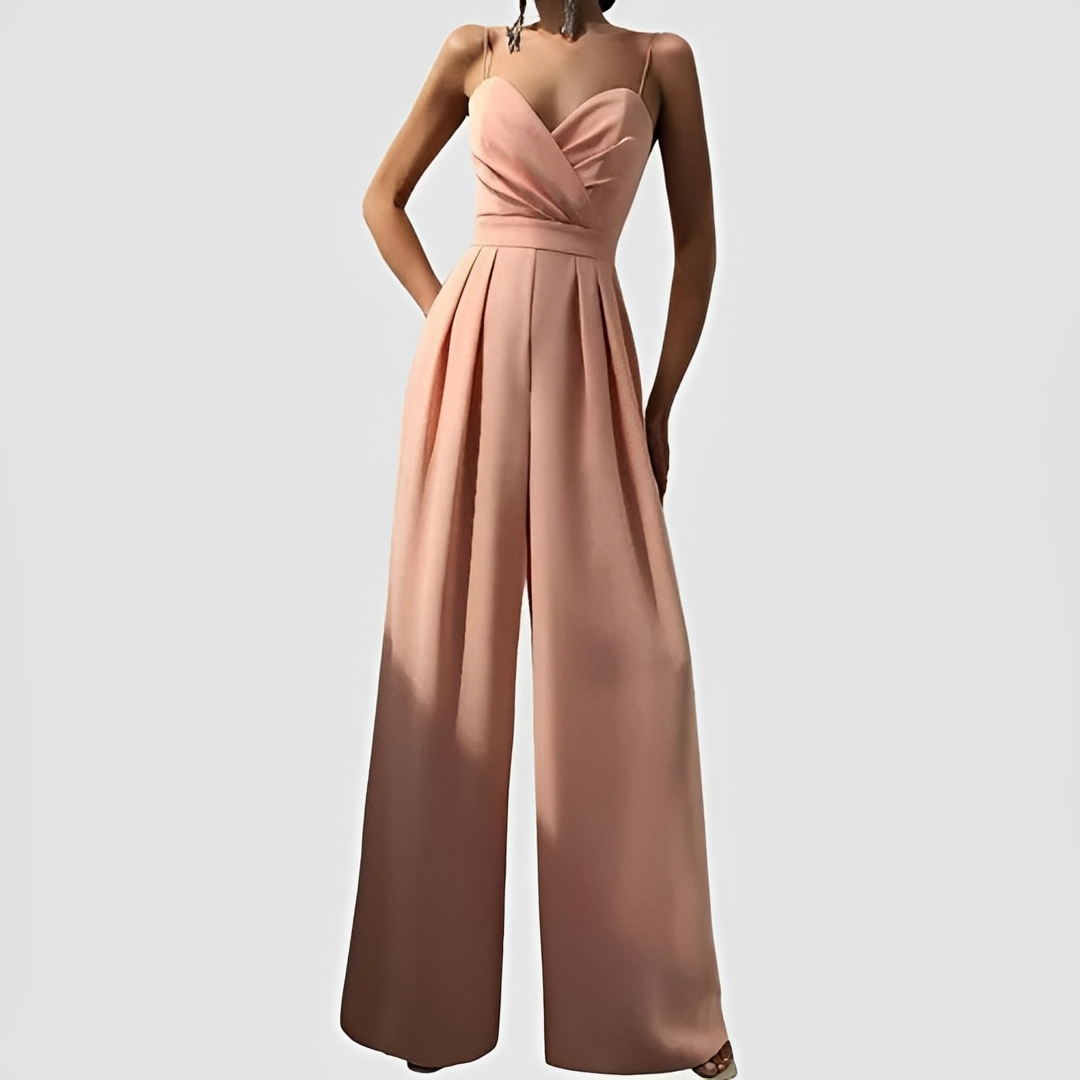 Glysha - Eleganter Damenoverall mit breitem Bein