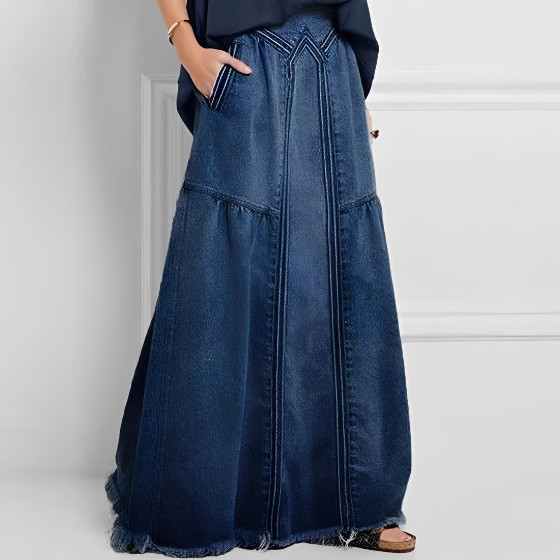 Nella - Stilvoller Jeansrock mit Tasche für Damen