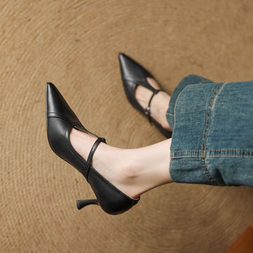 Ellis - Stilvolle Stiletto-Absätze mit T-Schnalle