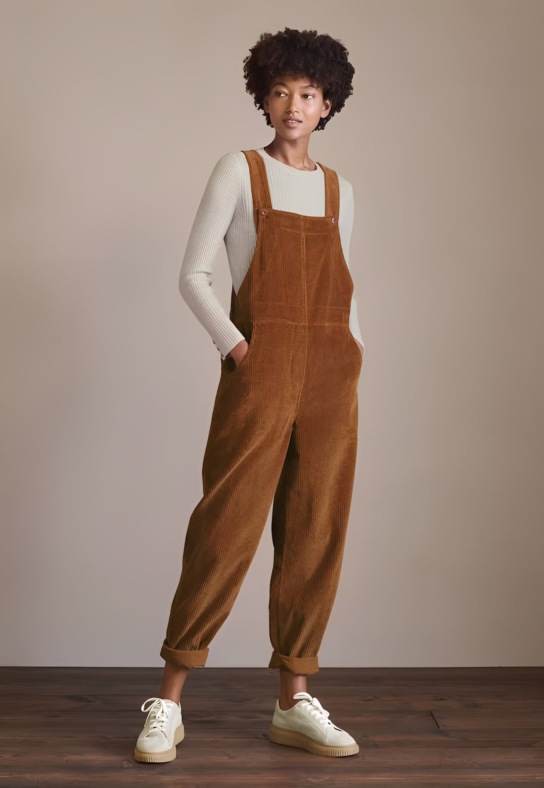 Kristina - Stilvoller Cord-Jumpsuit für Damen