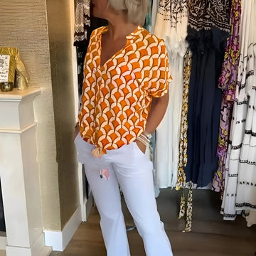 Leona - Stilvolles Oberteil mit Print für Damen