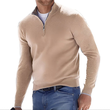 Ralph - Bequemer Herrenpullover mit Zipper