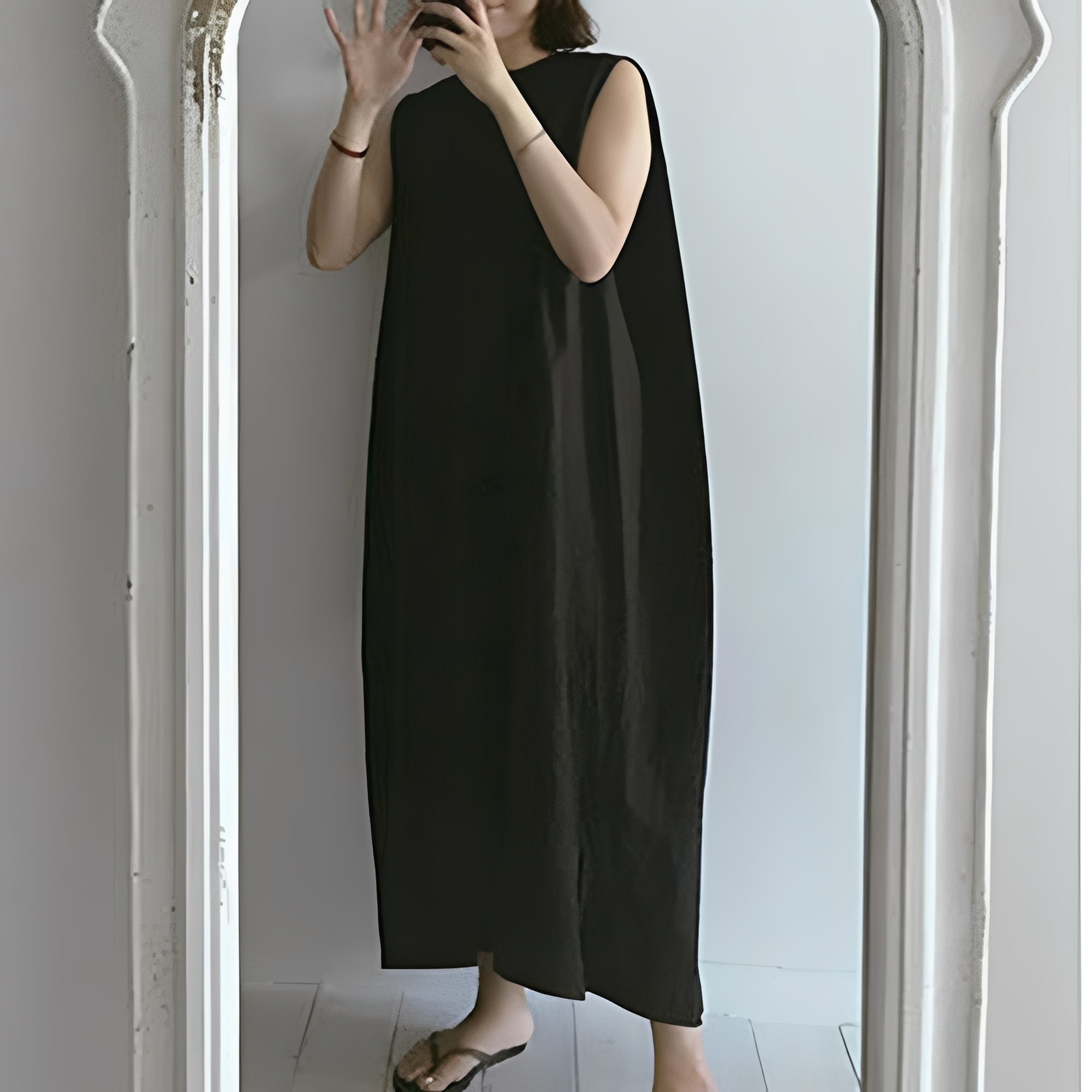 Carly - Lässiges, ärmelloses Plisseekleid für Damen
