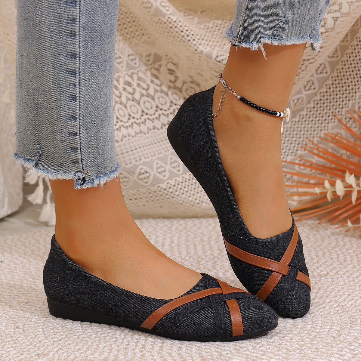 Leora - Stilvolle Schuhe mit gekreuzten Riemen für Damen