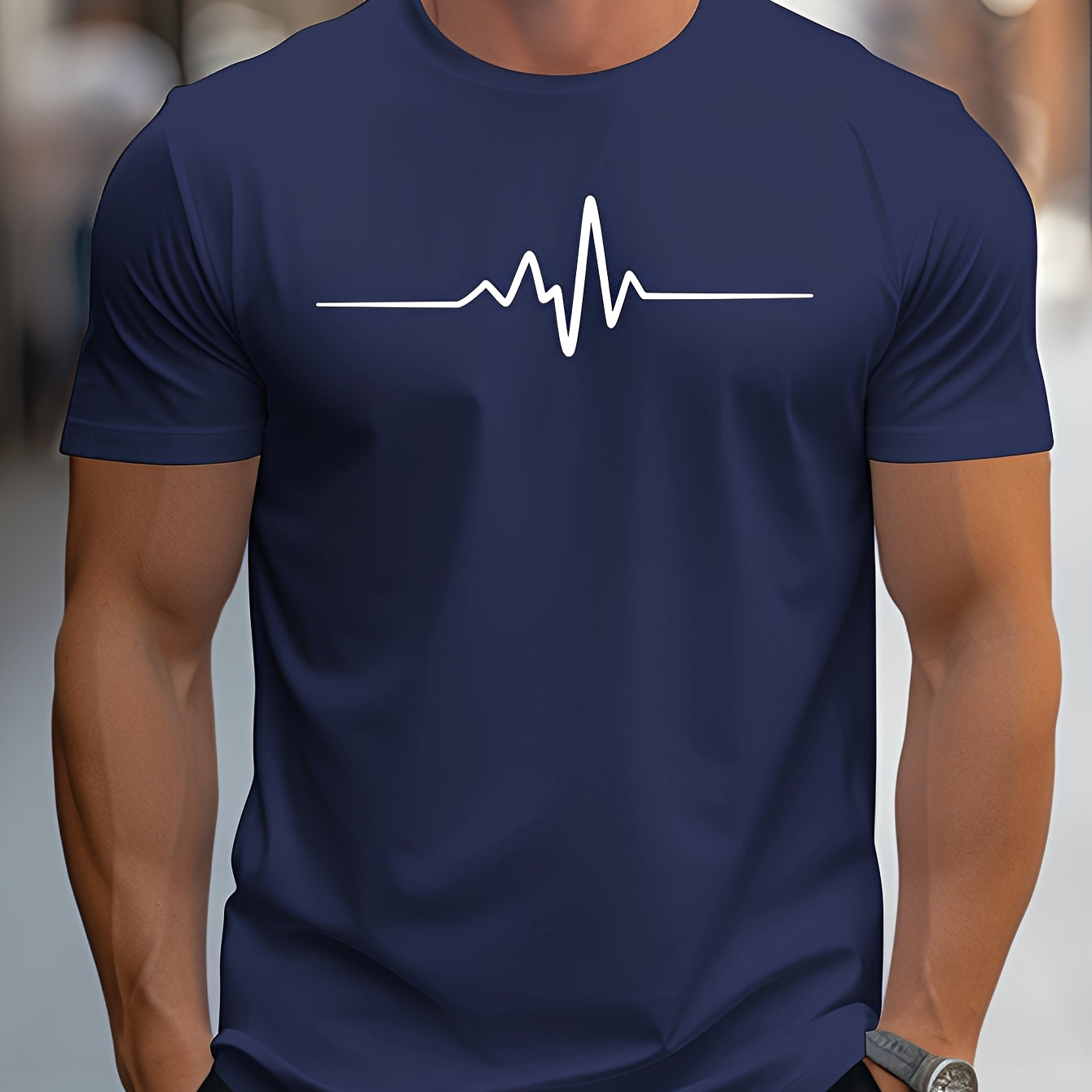Russell - Bedrucktes Slim-Fit-T-Shirt für Herren