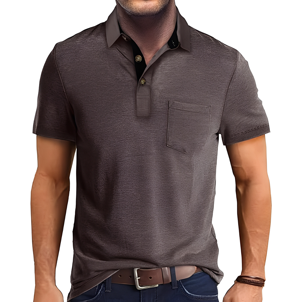 Abner - Poloshirt im traditionellen Stil