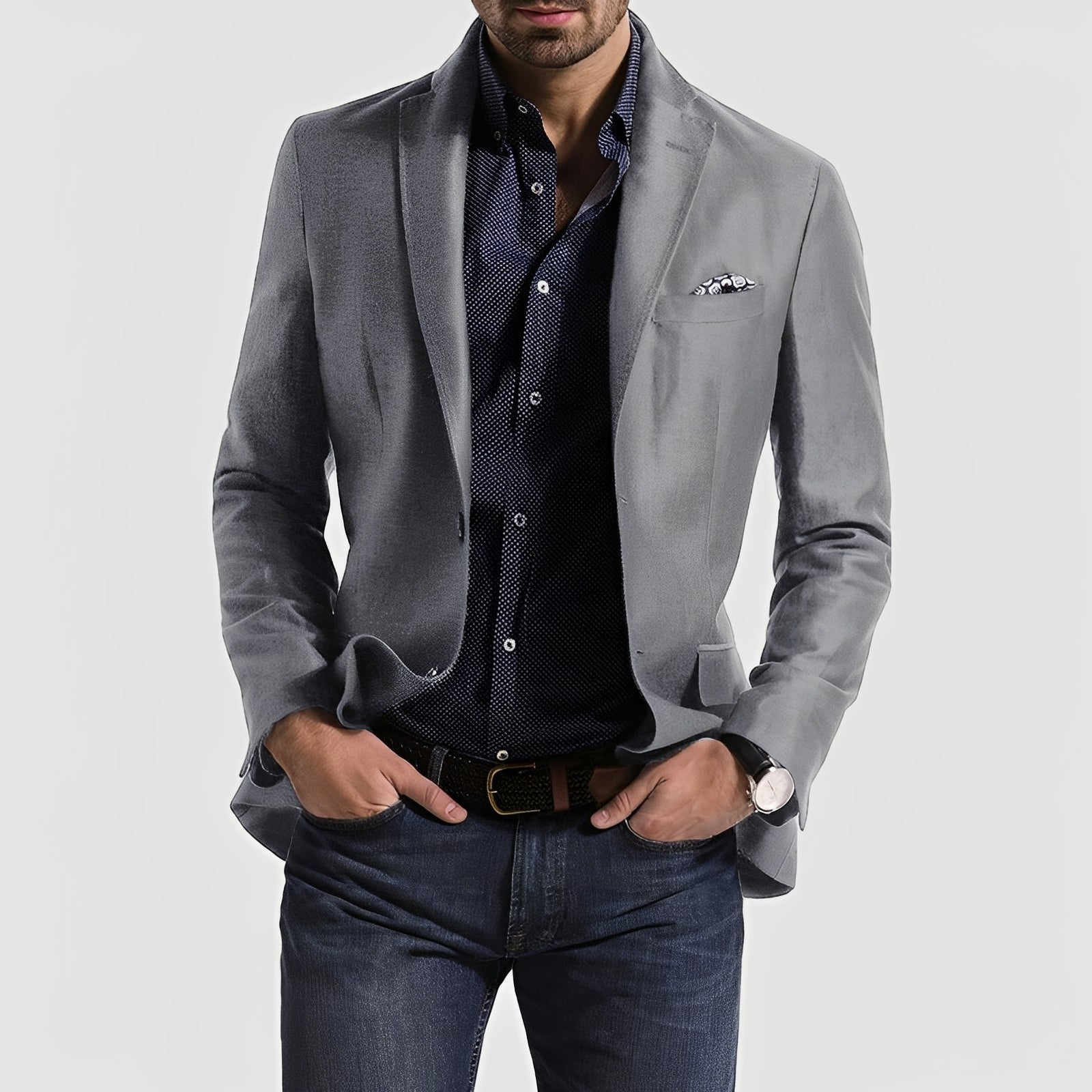 George - Formeller Herrenblazer mit Zweiknopf-Verschluss