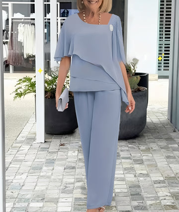 Leah - Elegantes, locker sitzendes zweiteiliges Set für Damen