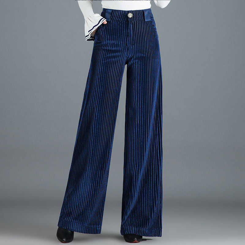 Casey - Stilvolle Cordhose mit weitem Bein für Damen