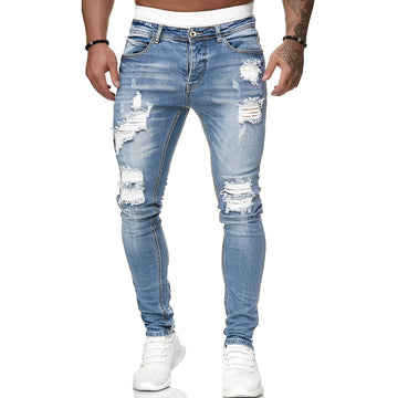 Annie - Lässige Skinny-Jeans mit Rissen für Herren