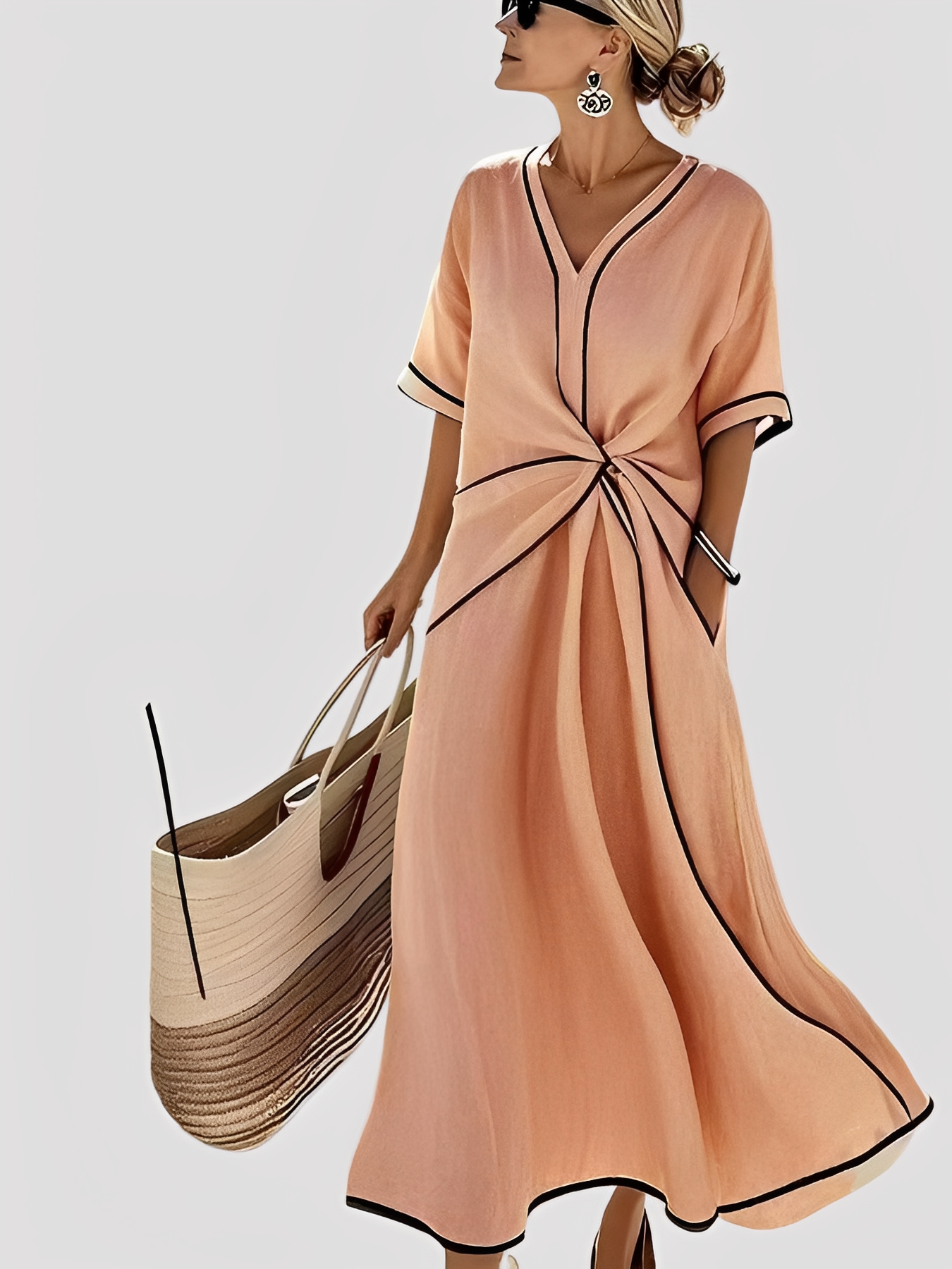 Mabel - Stilvolles, locker sitzendes Maxikleid für Damen