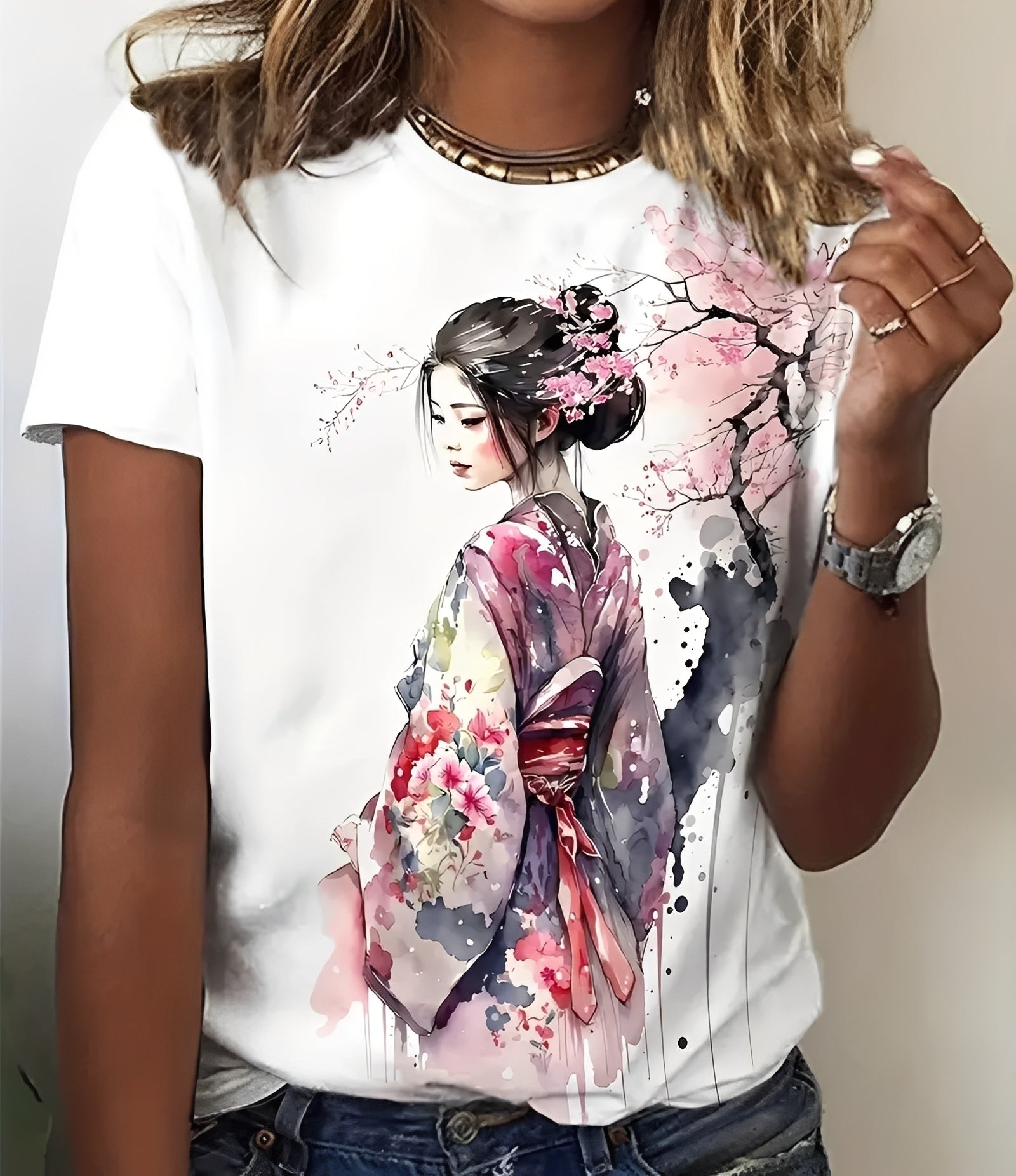 Julia - Stilvolles bedrucktes T-Shirt für Damen