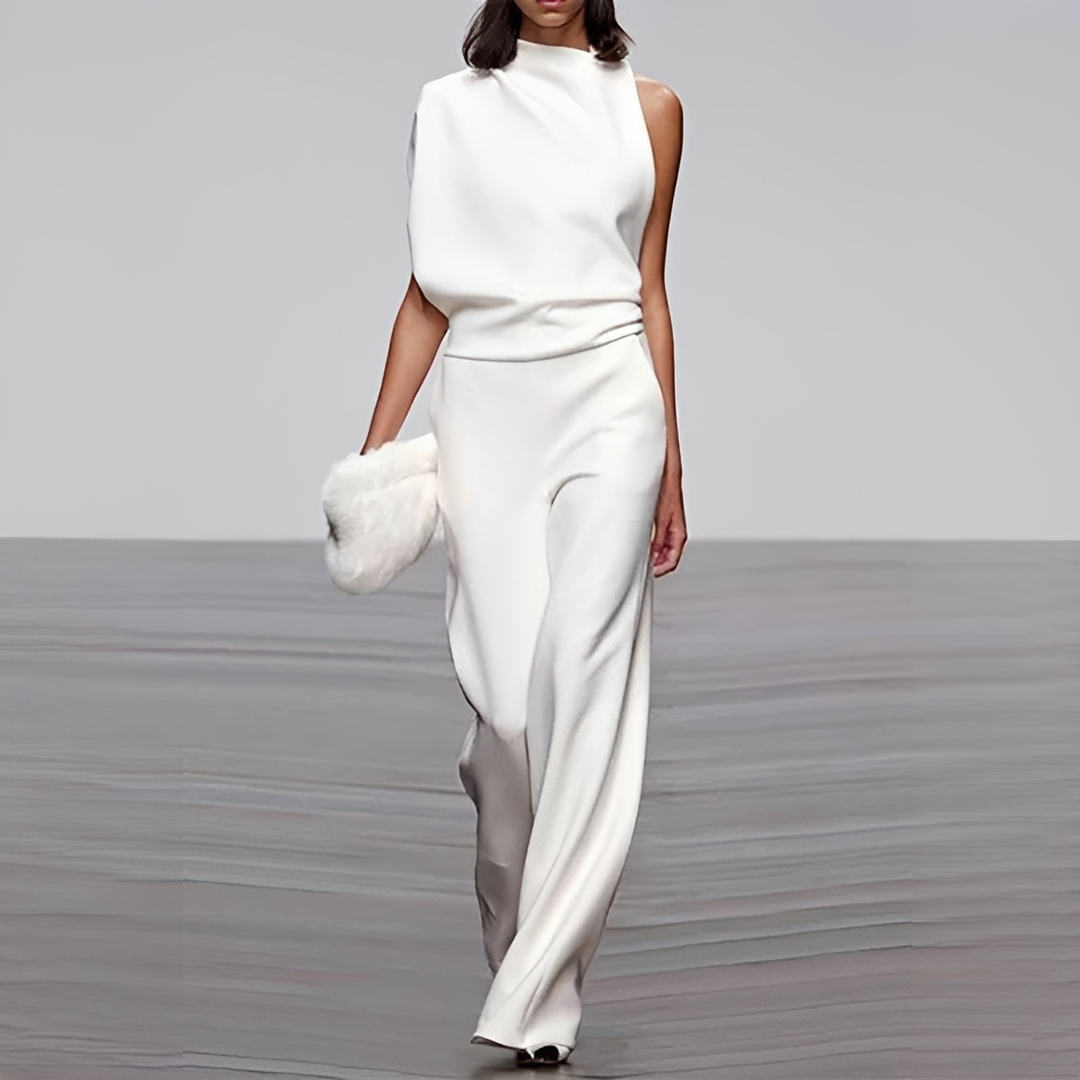 Noviem - Stilvoller Damen-Overall mit Rundhalsausschnitt