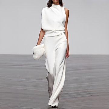 Noviem - Stilvoller Damen-Overall mit Rundhalsausschnitt