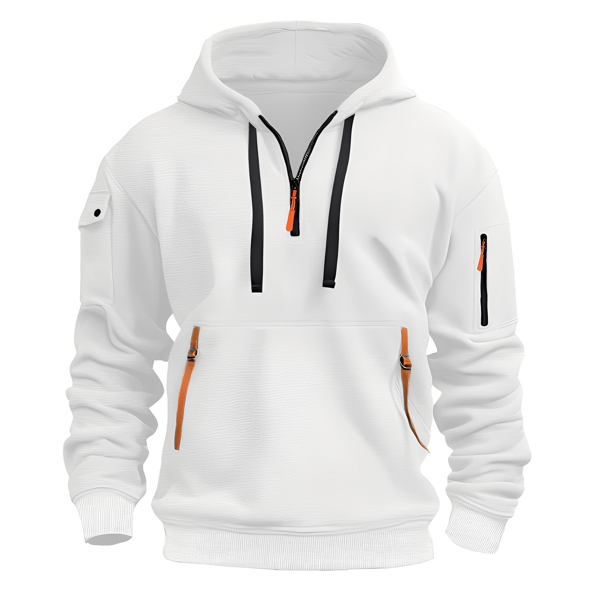 Paxton - Bequeme Hoodie-Jacke mit halbem Reißverschluss