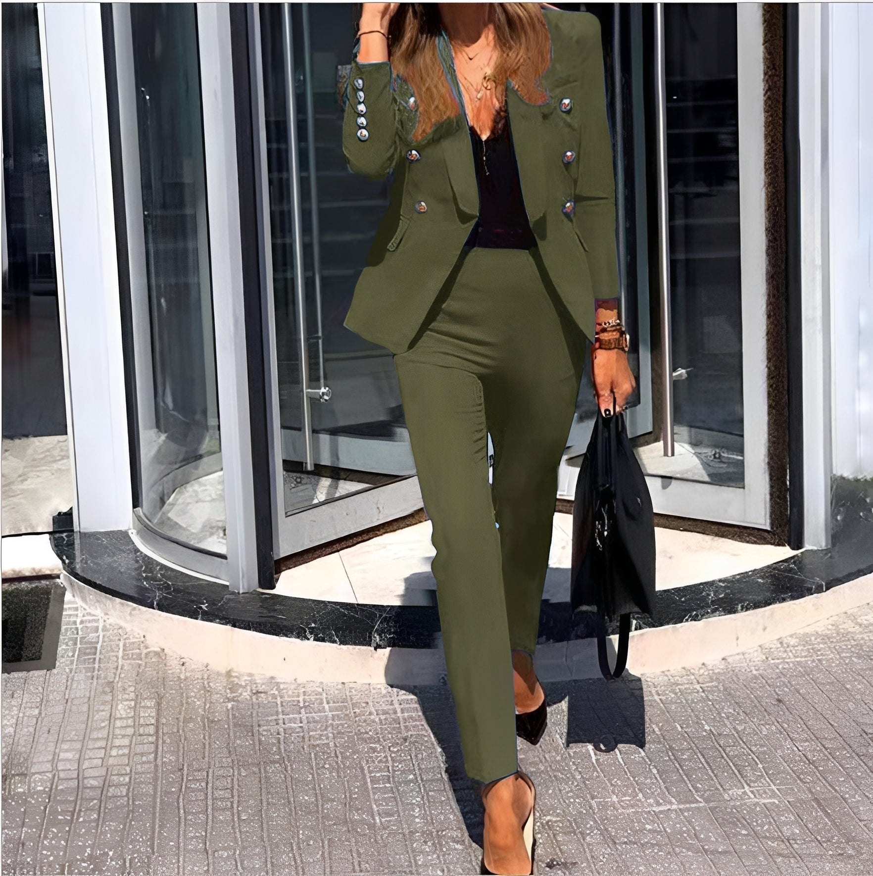 Erika - Modernes Blazer- und Hosen-Set für Damen