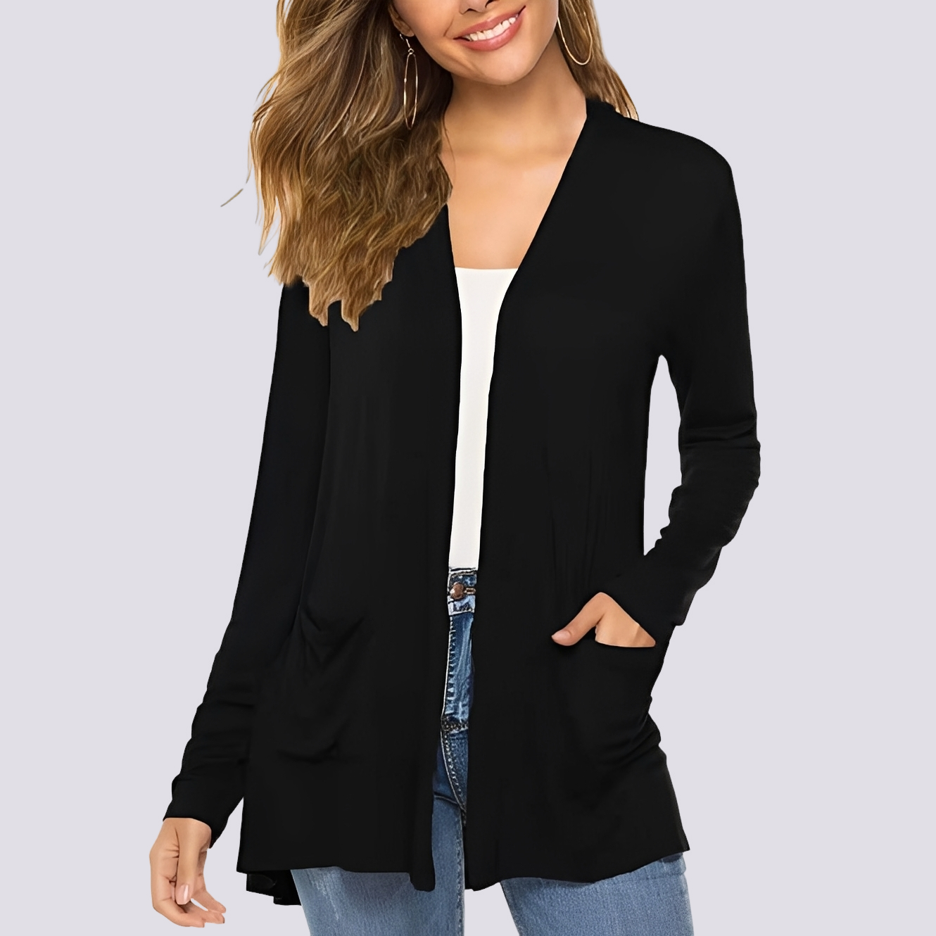 Bertha - Lässige Langärmlige Jacke