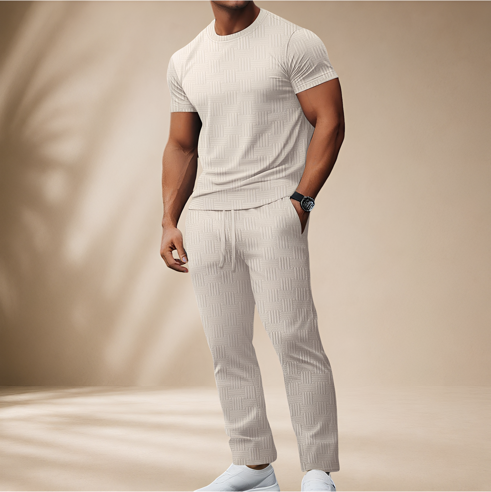 Thomas - Stilvolles T-Shirt-Hosen-Set