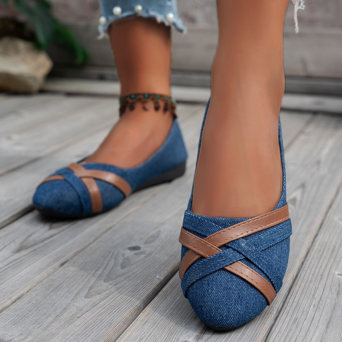 Leora - Stilvolle Schuhe mit gekreuzten Riemen für Damen