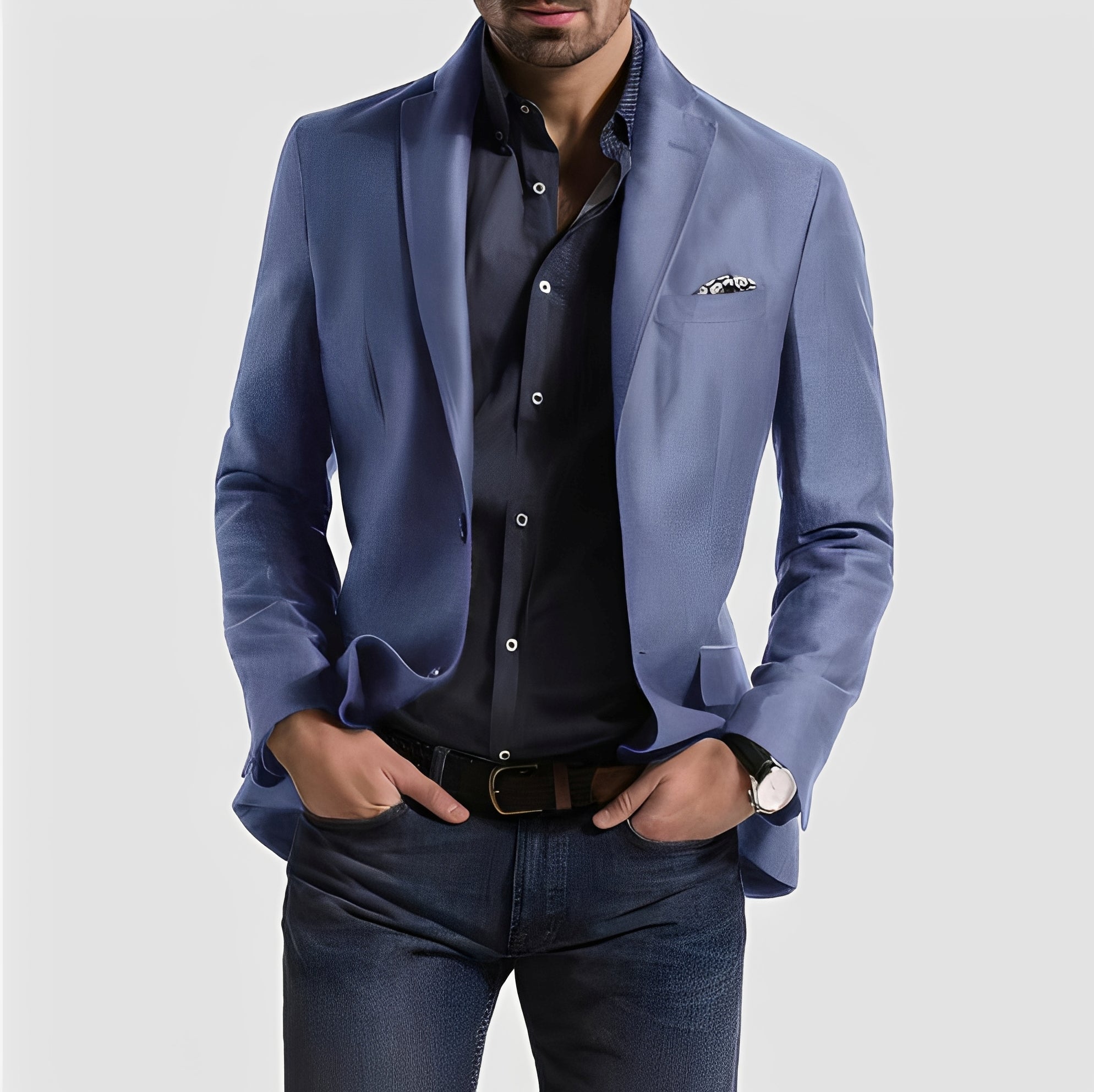 George - Formeller Herrenblazer mit Zweiknopf-Verschluss