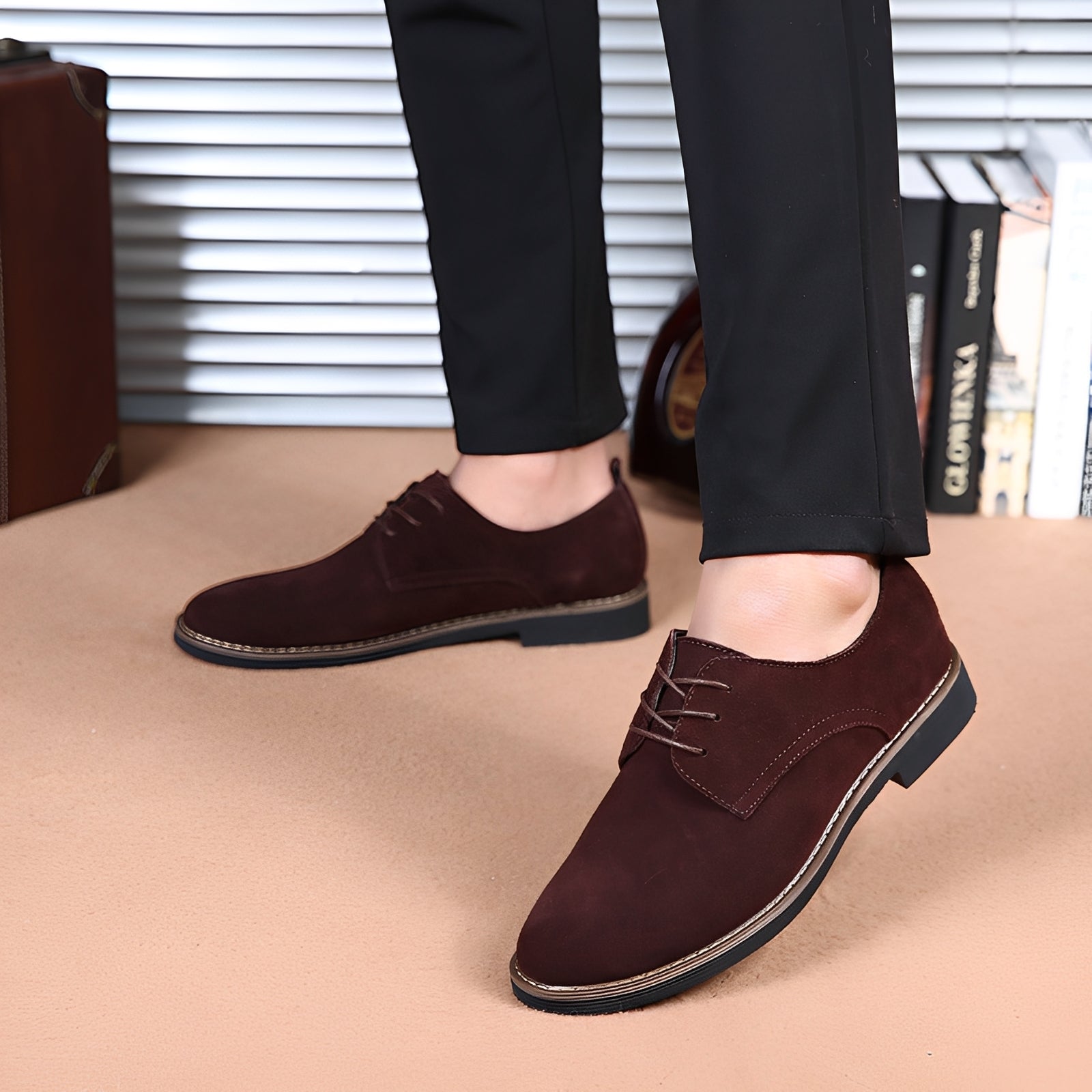 John - Elegante, klobige Schnürschuhe für Herren