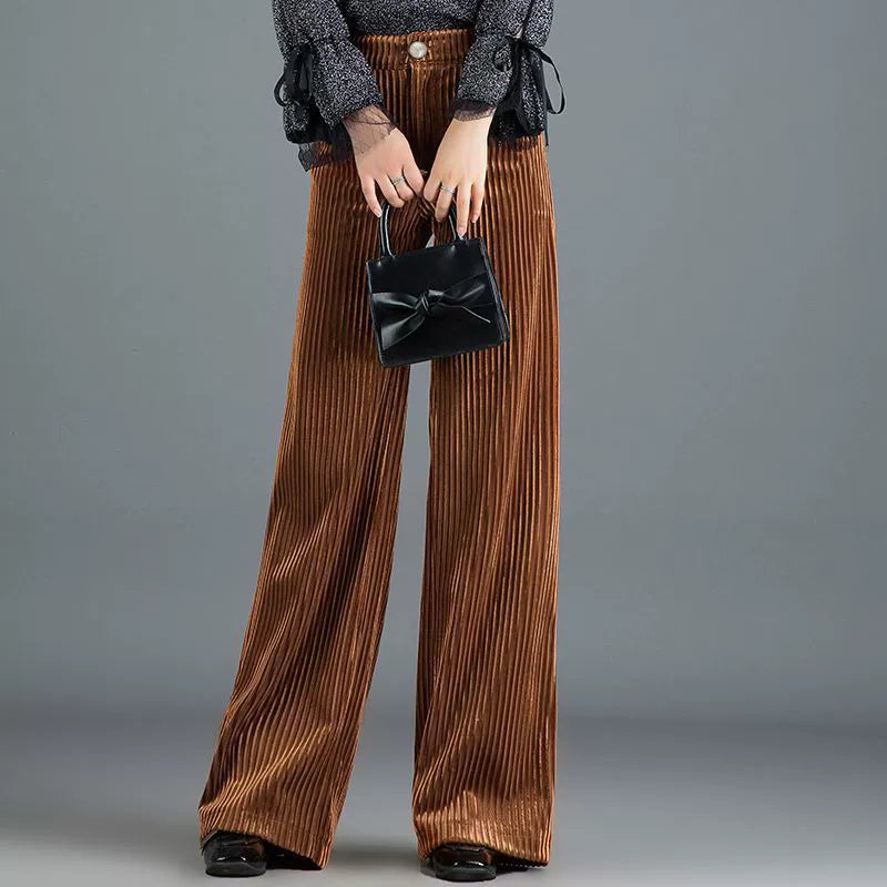 Casey - Stilvolle Cordhose mit weitem Bein für Damen