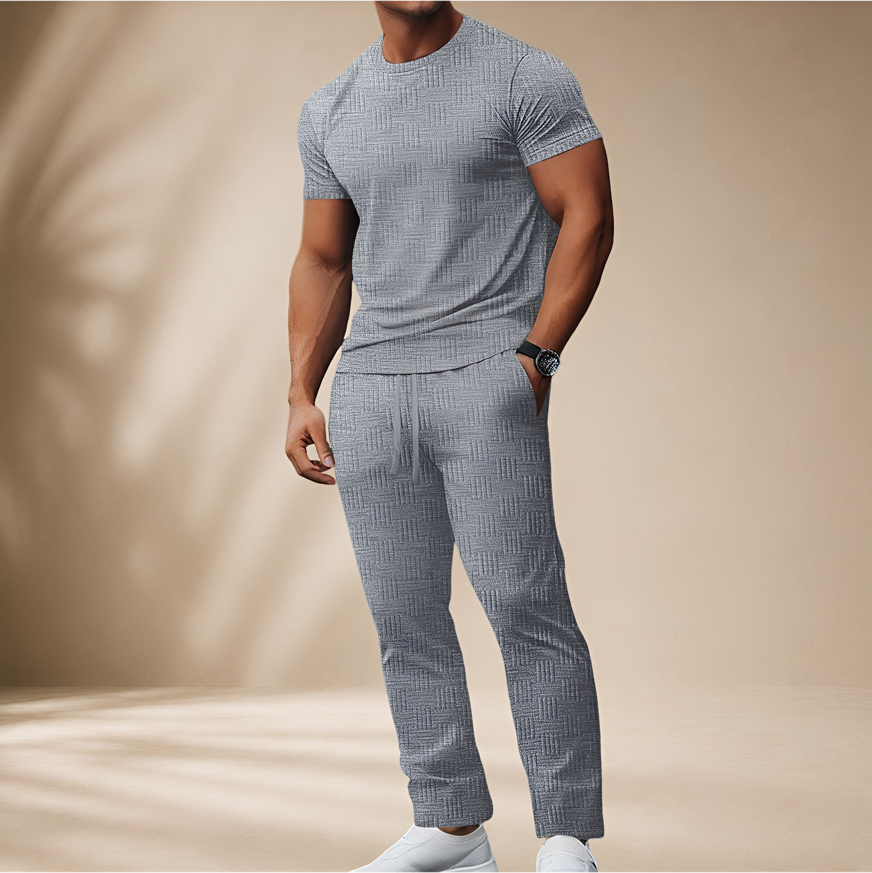 Thomas - Stilvolles T-Shirt-Hosen-Set
