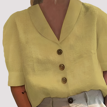 Mariyah - Stilvolle V-Ausschnitt-Bluse