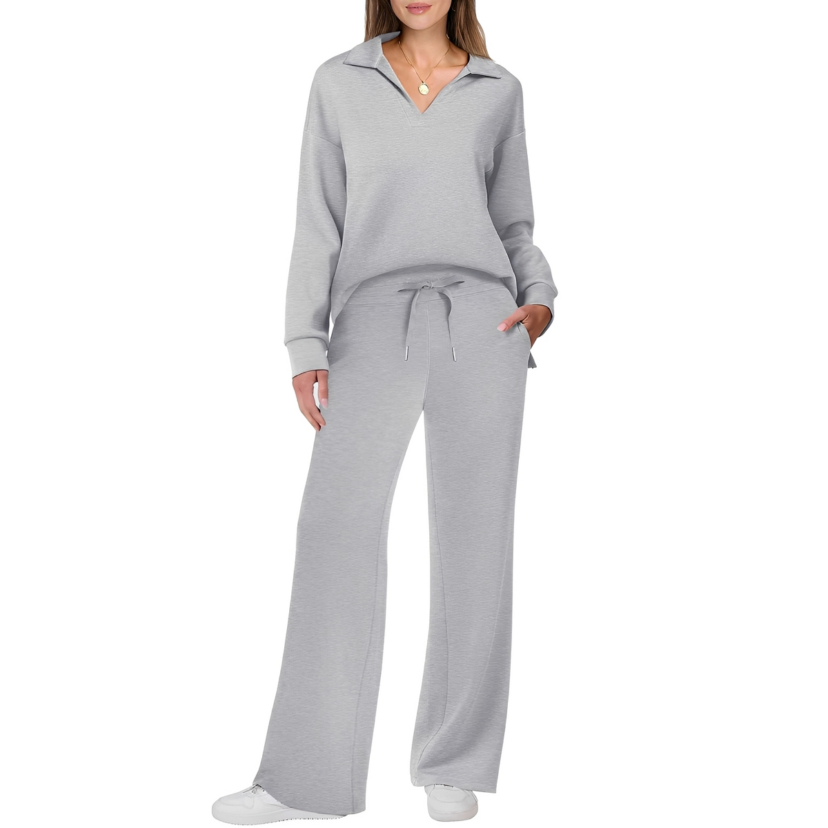 Justina - Lässiges Set aus Pullover und Hose für Damen