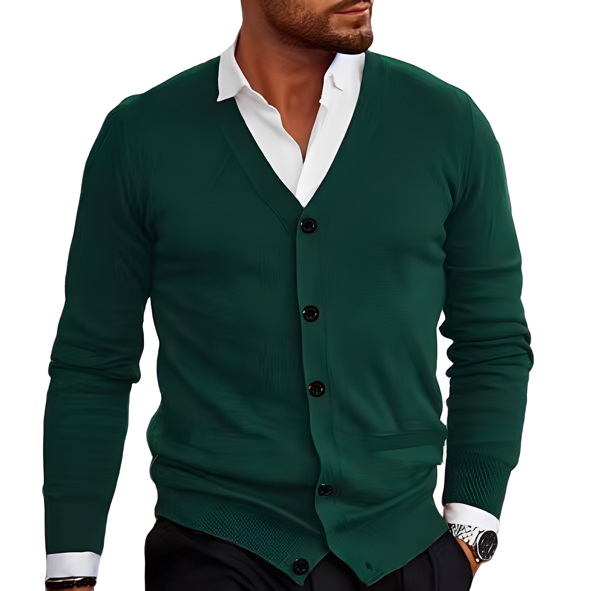 Holden - Komfortable und warme Knopfjacke