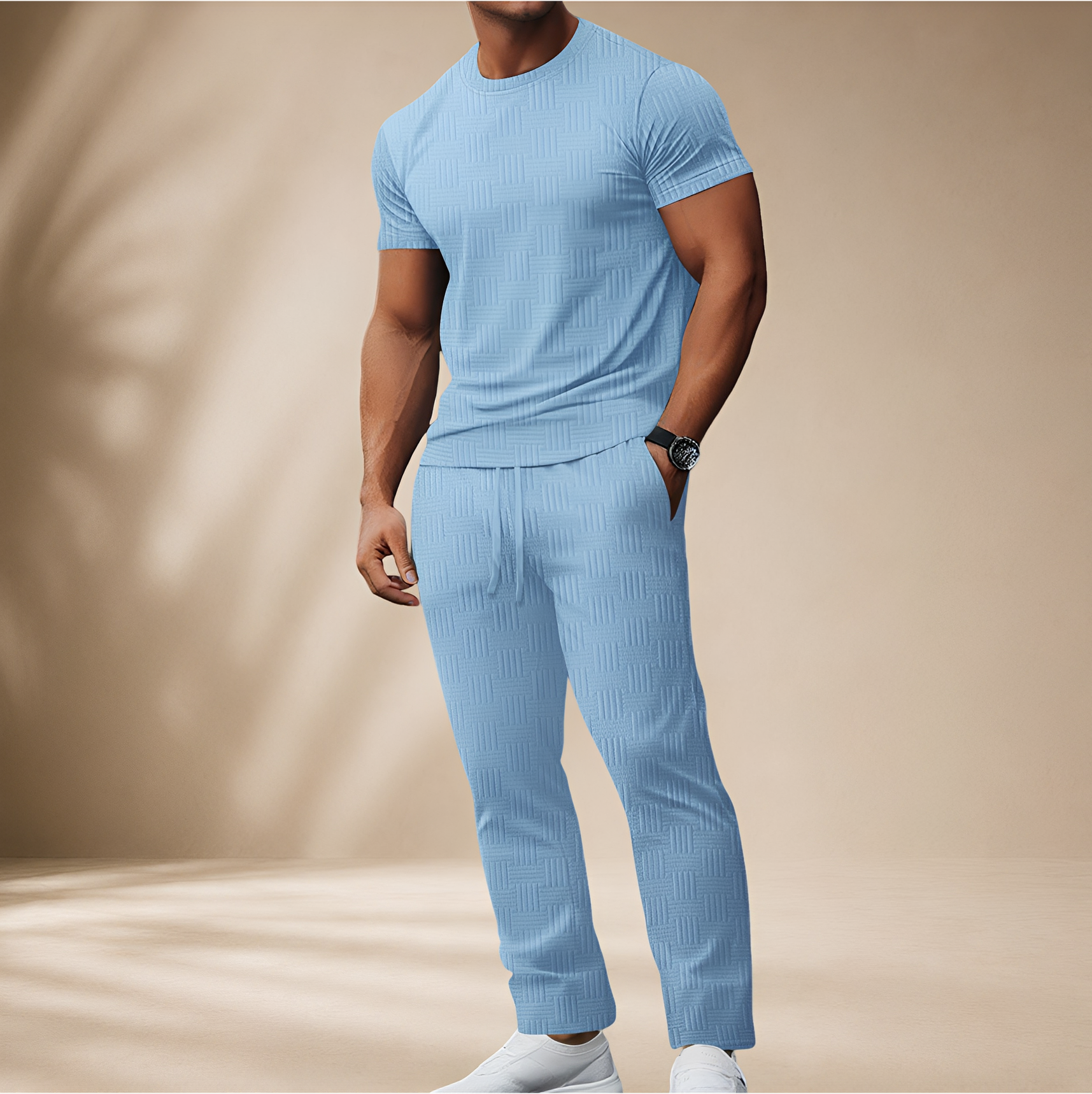 Thomas - Stilvolles T-Shirt-Hosen-Set